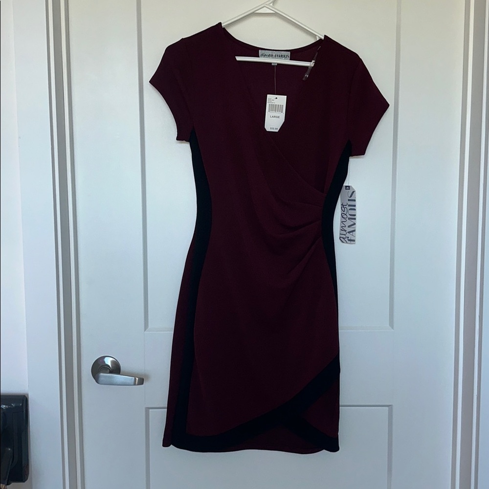 Almost Famous Burgundy Dress